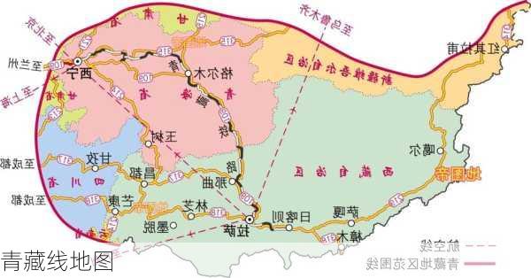 青藏线地图