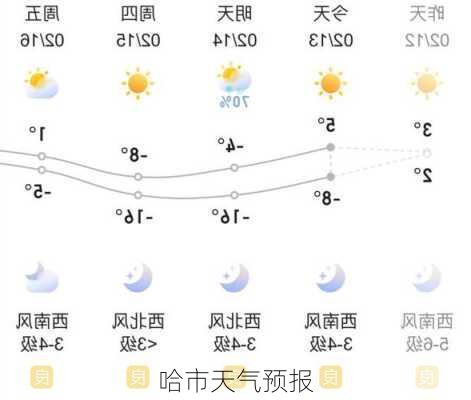 哈市天气预报