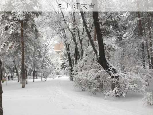 牡丹江大雪