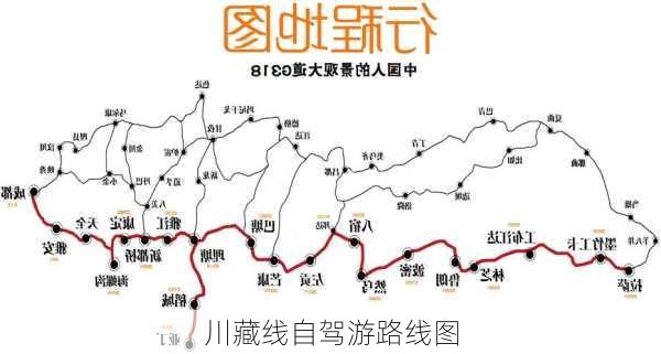 川藏线自驾游路线图