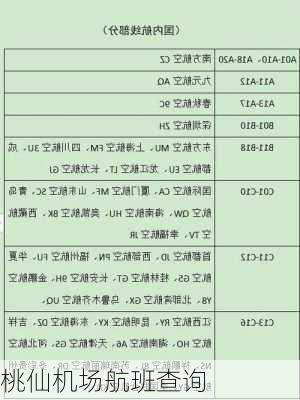 桃仙机场航班查询