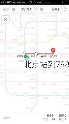 北京站到798