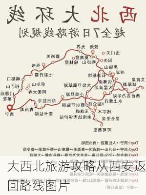 大西北旅游攻略从西安返回路线图片