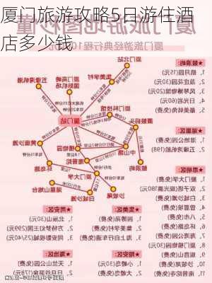 厦门旅游攻略5日游住酒店多少钱