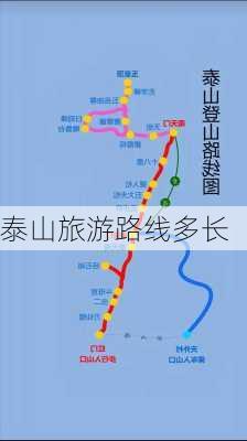 泰山旅游路线多长