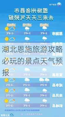 湖北恩施旅游攻略必玩的景点天气预报