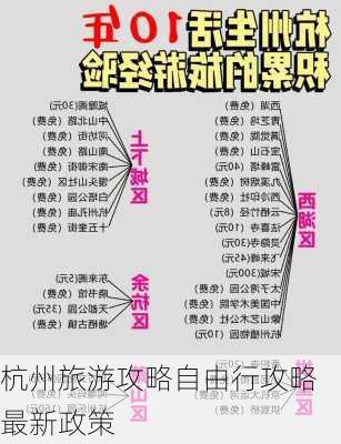 杭州旅游攻略自由行攻略最新政策