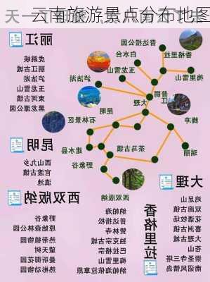 云南旅游景点分布地图