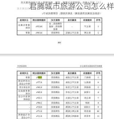 君腾城市旅游公司怎么样