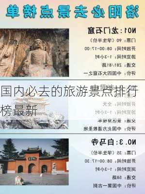 国内必去的旅游景点排行榜最新