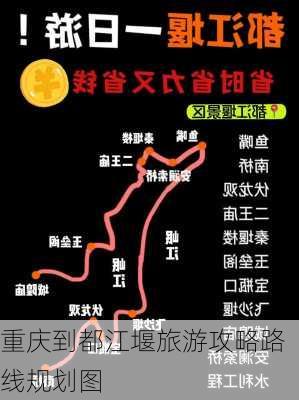 重庆到都江堰旅游攻略路线规划图