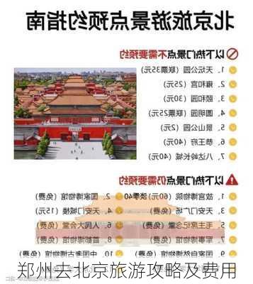 郑州去北京旅游攻略及费用