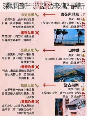 深圳自驾游路线攻略最新