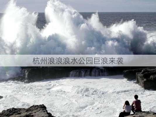 杭州浪浪浪水公园巨浪来袭