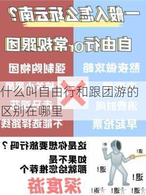 什么叫自由行和跟团游的区别在哪里