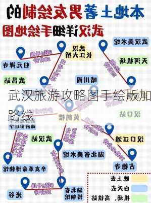 武汉旅游攻略图手绘版加路线