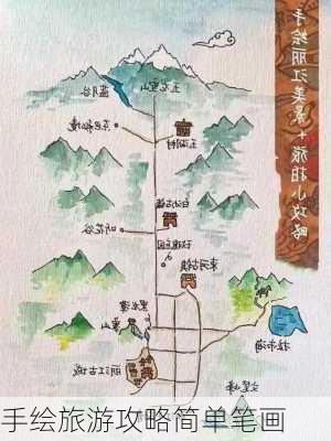 手绘旅游攻略简单笔画