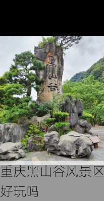 重庆黑山谷风景区好玩吗