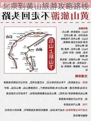 北京到黄山旅游攻略路线