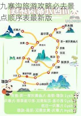 九寨沟旅游攻略必去景点顺序表最新版