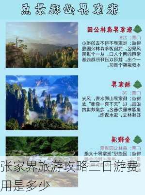 张家界旅游攻略三日游费用是多少