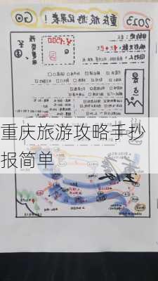 重庆旅游攻略手抄报简单