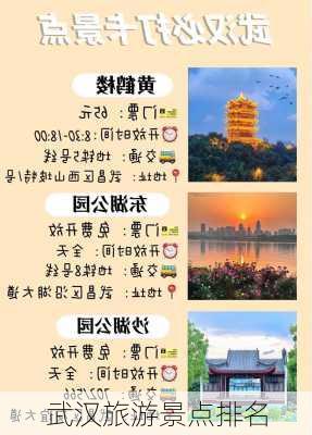 武汉旅游景点排名