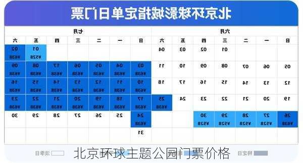 北京环球主题公园门票价格