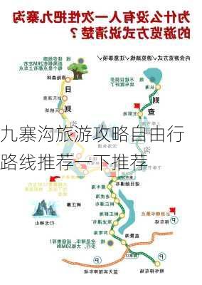 九寨沟旅游攻略自由行路线推荐一下推荐