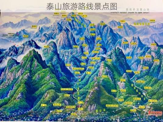 泰山旅游路线景点图