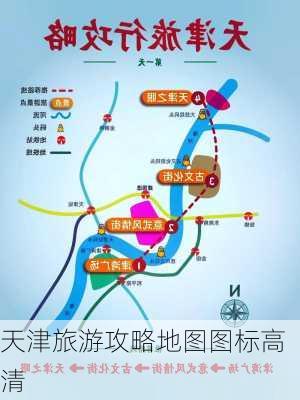 天津旅游攻略地图图标高清