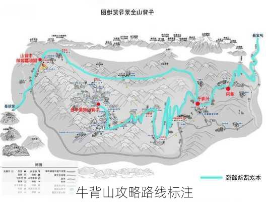 牛背山攻略路线标注