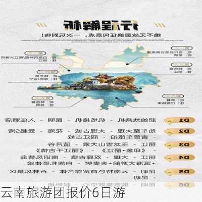 云南旅游团报价6日游