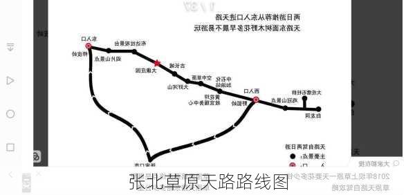 张北草原天路路线图