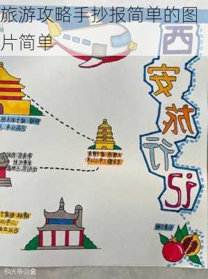 旅游攻略手抄报简单的图片简单