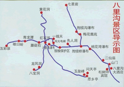 辉县八里沟旅游攻略图