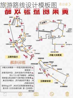 旅游路线设计模板图