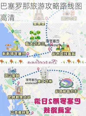 巴塞罗那旅游攻略路线图高清