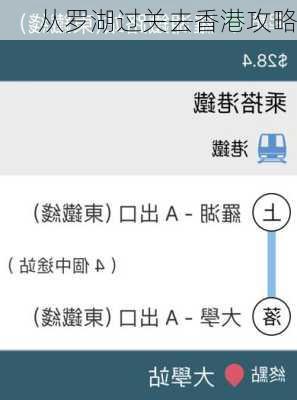 从罗湖过关去香港攻略