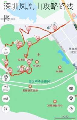 深圳凤凰山攻略路线图