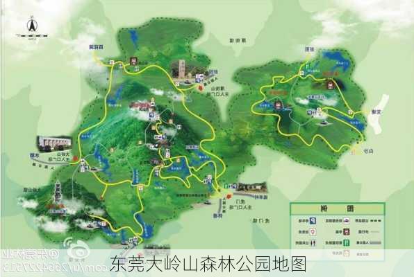 东莞大岭山森林公园地图