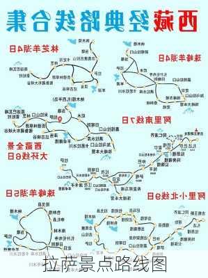 拉萨景点路线图