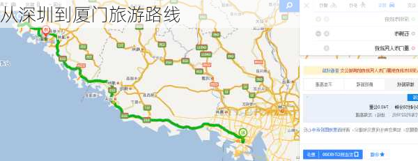 从深圳到厦门旅游路线