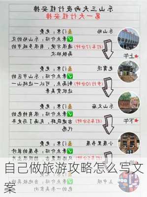 自己做旅游攻略怎么写文案