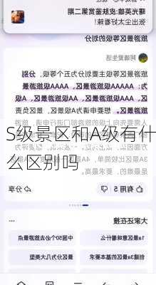 S级景区和A级有什么区别吗