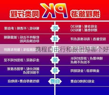 携程自由行和跟团游哪个好