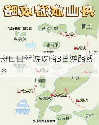 舟山自驾游攻略3日游路线图