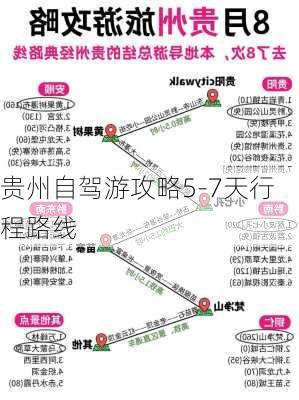 贵州自驾游攻略5-7天行程路线