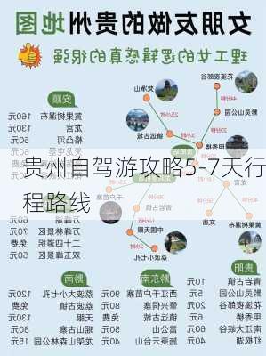 贵州自驾游攻略5-7天行程路线