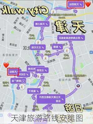 天津旅游路线安排图